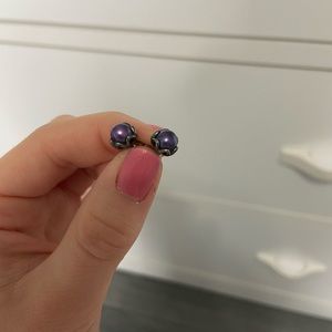 Pandora Purple Stud earrings